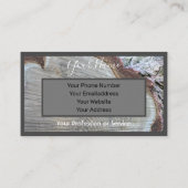 Houten lijst voor binneninrichting en carpentry! visitekaartje (Achterkant)