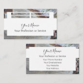 Houten lijst voor binnenshuis en meubels! visitekaartje (Voorkant / Achterkant)