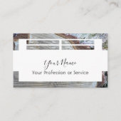 Houten lijst voor binnenshuis en meubels! visitekaartje (Voorkant)