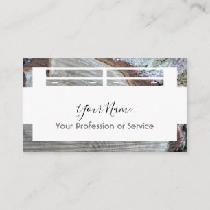 Houten lijst voor binnenshuis en meubels! visitekaartje