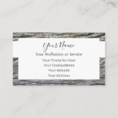 Houten lijst voor inwendig ontwerp en meubelen! visitekaartje (Achterkant)