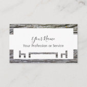 Houten lijst voor inwendig ontwerp en meubelen! visitekaartje (Voorkant)