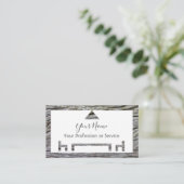 Houten lijst voor inwendig ontwerp en meubelen! visitekaartje (Staand voorkant)