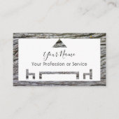 Houten lijst voor inwendig ontwerp en meubelen! visitekaartje (Voorkant)