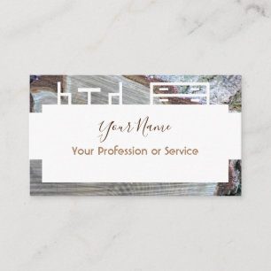 Houten lijst voor inwendige en meubels! visitekaartje