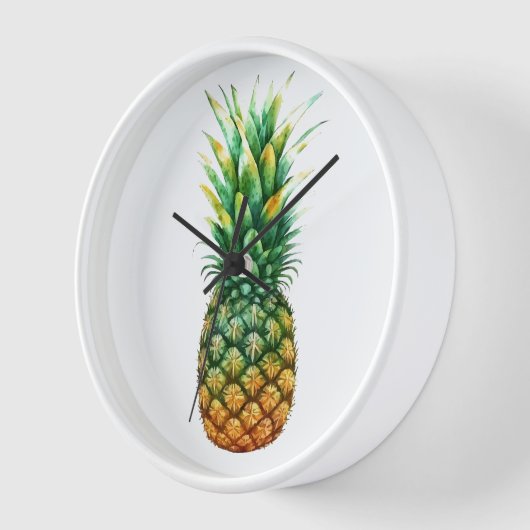 Houten Lijsten klok-ananas print (Hoek)