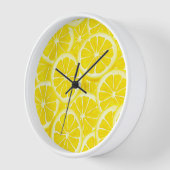 Houten Lijsten klok-citroenen print (Hoek)