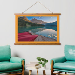 Houten Lijsten wandtapijt Hangend Wandkleed