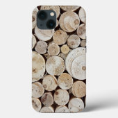 Houten Logs Case-Mate iPhone Case (Achterkant)