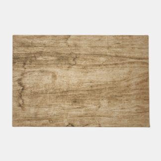 Houten mat. deurmat