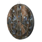 houten meubelen verouderde textuur dartbord (Voorkant Rechts)