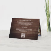 Houten Minimaal Foto Collage QR Code Trouwen (Achterkant)