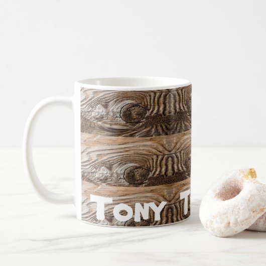 Houten mok (Met donut)