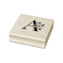 houten monogram A