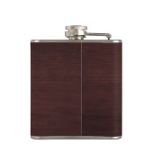 Houten Monogram Initiaal Aangepast Heupfles (Achterkant)