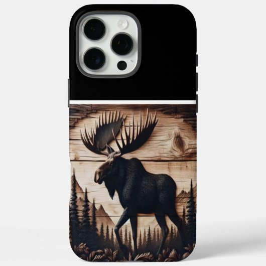 Houten Moose Artwork Case-Mate iPhone Case (Achterkant)