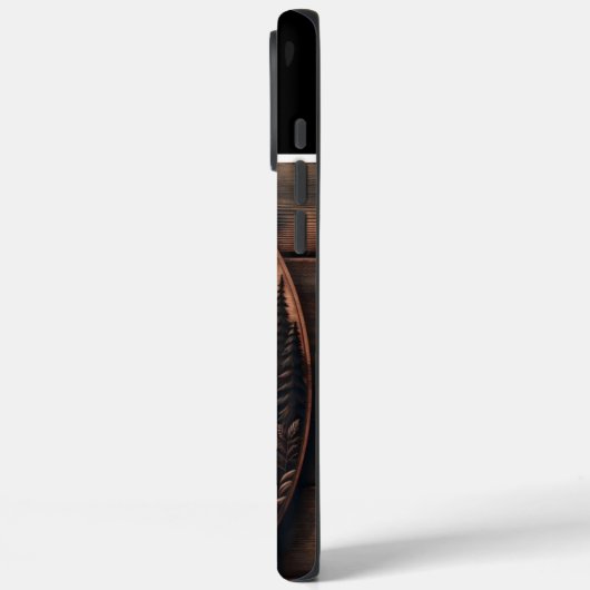 Houten Moose Carving Case-Mate iPhone Case (Achterkant / Links)