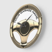  houten motorstuur grote klok (Hoek)