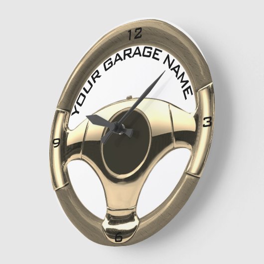  houten motorstuur grote klok (Hoek)