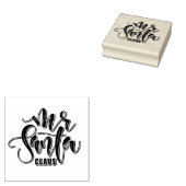 Houten Mr. Santa Claus stempel (Gestempeld)