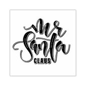 Houten Mr. Santa Claus stempel (Afrduk)