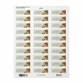 Houten Muis & Bessen Retouradres Labels (Full Sheet)