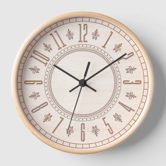 houten Muur Kunst & Decor Klok (Voorkant)