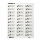 Houten muziekstructuur vintage vogels labels (Full Sheet)