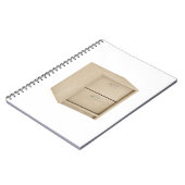 Houten nachtstandaard met twee laden notitieboek (Linkerzijde)