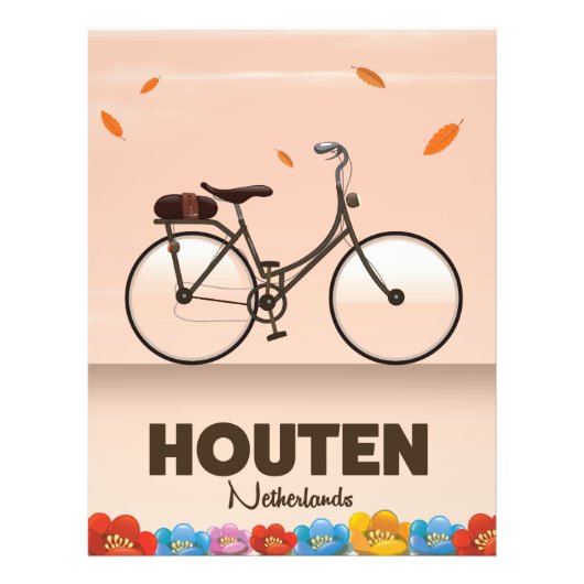 Houten Nederland reisaffiche. Foto Afdruk (Voorkant)