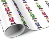 Houten Notenkrakers Cadeaupapier (Rol Hoek)
