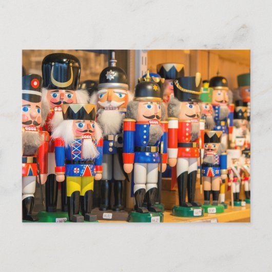 Houten Notenkrakers Feestdagenkaart (Voorkant)