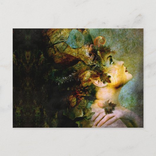 houten nymphett briefkaart (Voorkant)