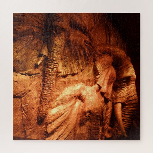 Houten Olifanten Legpuzzel (Verticaal)