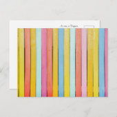 Houten omheiningslatten briefkaart (Voorkant / Achterkant)