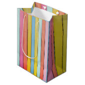 Houten omheiningslatten medium cadeauzakje (Voorkant Gekanteld)