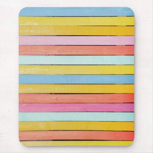 Houten omheiningslatten muismat (Voorkant)