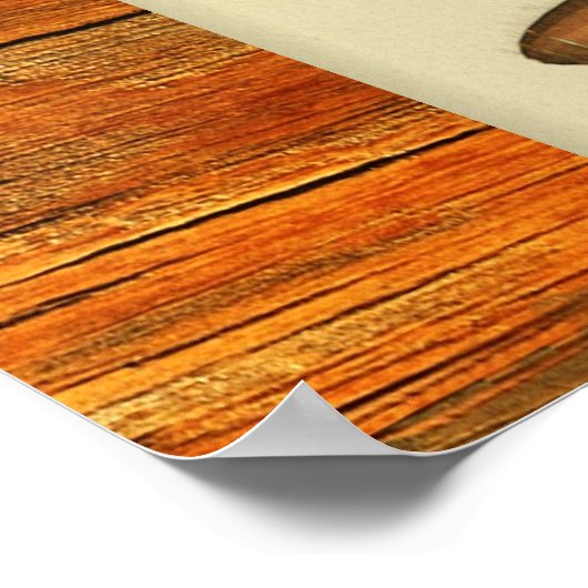 houten onderzeeër poster (Hoek)