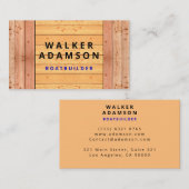 Houten Ontwerp (Handyman Werk) Ziet eruit als hout Visitekaartje (Voorkant / Achterkant)