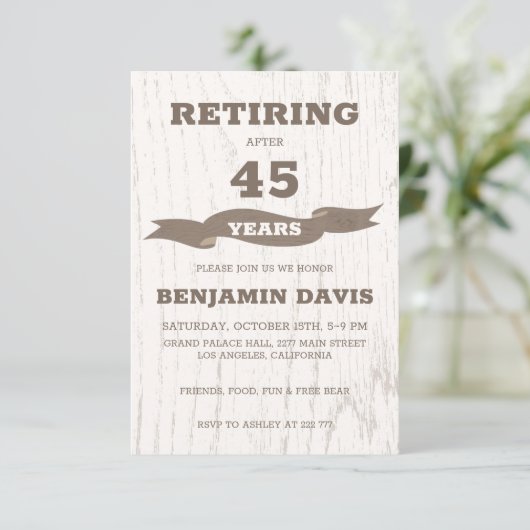 Houten ontwerp kaart (Staand voorkant)