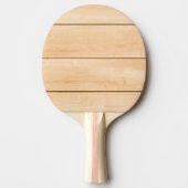 Houten Ontwerp Licht Bruin Hout | Tafeltennisbatje (Voorkant)