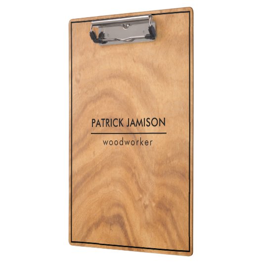 Houten ontwerp met Lijst Klembord (Links)