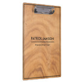 Houten ontwerp met Lijst Klembord (Rechts)