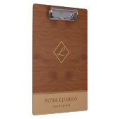 Houten Ontwerp met Logo Klembord (Rechts)