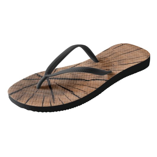 Houten ontwerp teenslippers (Schuin)