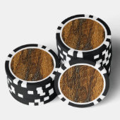 Houten Oppervlakte Textuur Pokerchips (Opstapeling)