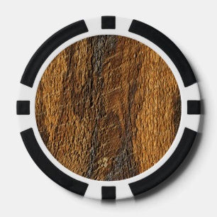 Houten oppervlaktestructuur pokerchips