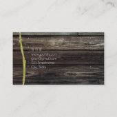 Houten Orchidee-thema interieur ontwerper Visitekaartje (Achterkant)