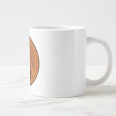 Houten Os Grote Koffiekop (Rechts)
