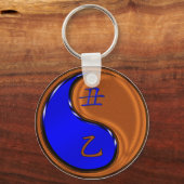 Houten Os Sleutelhanger (Achterkant)